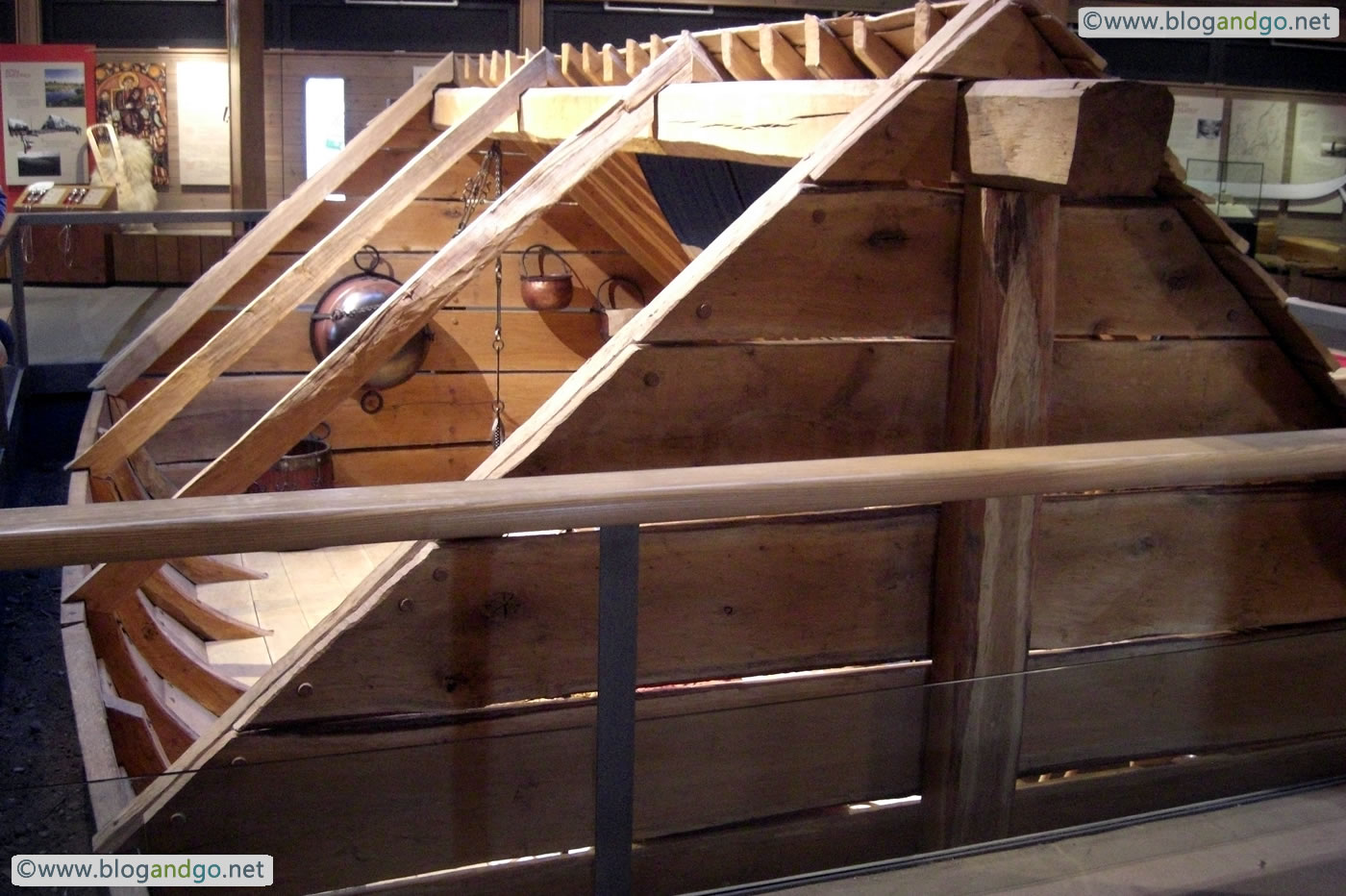 Sutton Hoo - Recreation of burial chamber I